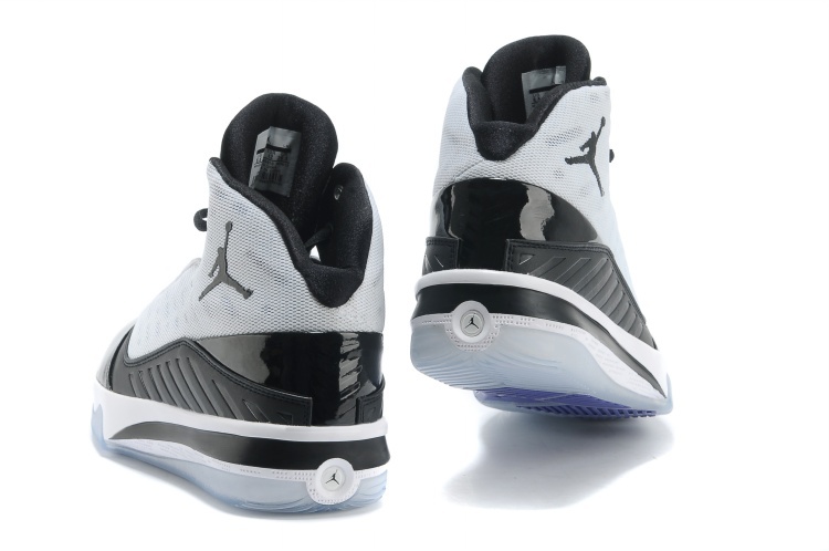 2013 Jordan B`MO White Black Shoes